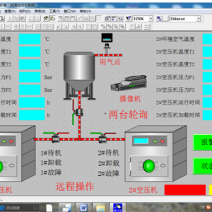 西安東車輛段西安運(yùn)用車間新筑列檢作業(yè)場空壓機(jī)聯(lián)控系統(tǒng)